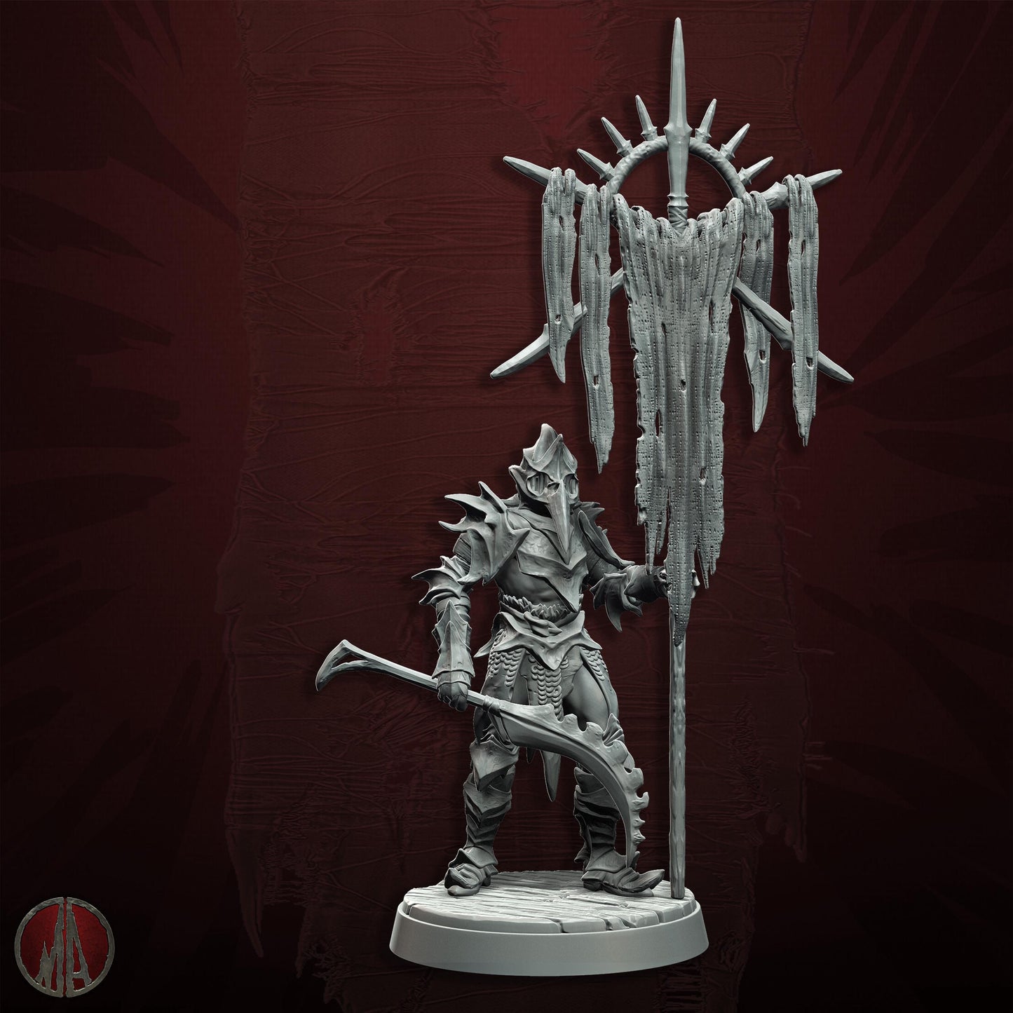 Orc Banner Carriers Resin Miniature Figure alternate view 4