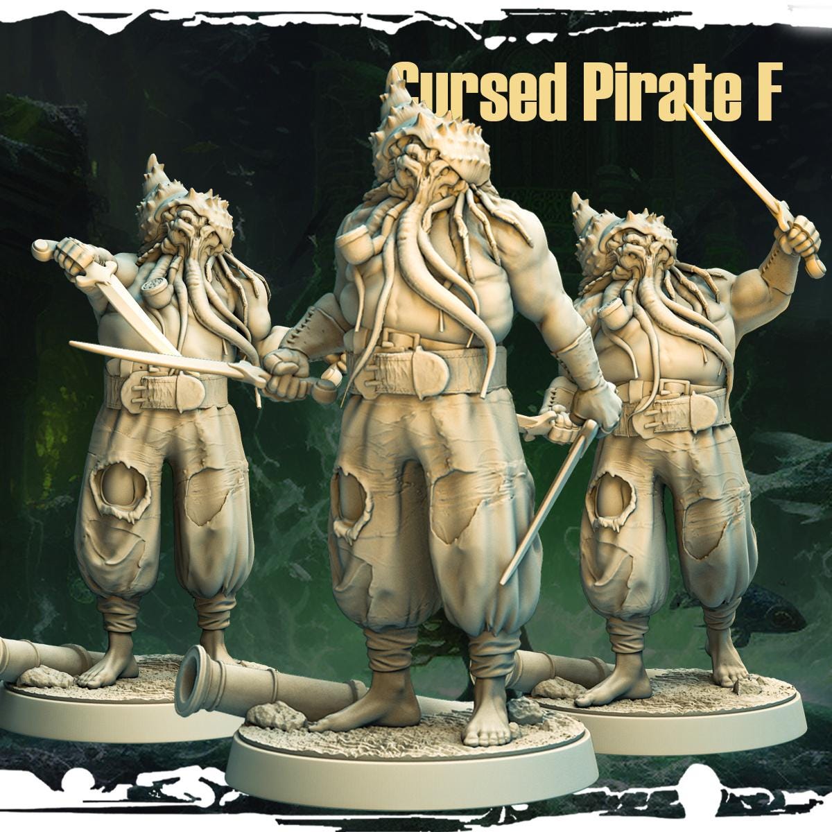 Cursed Pirate Mutants Resin Miniature Figure product image