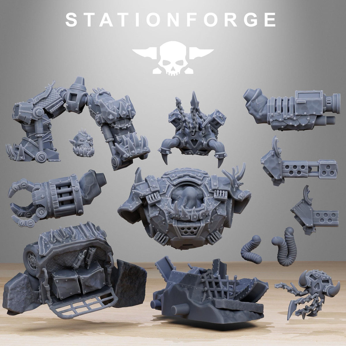 Orkaz Grand Nutta v2 Resin Miniature Figure alternate view 5