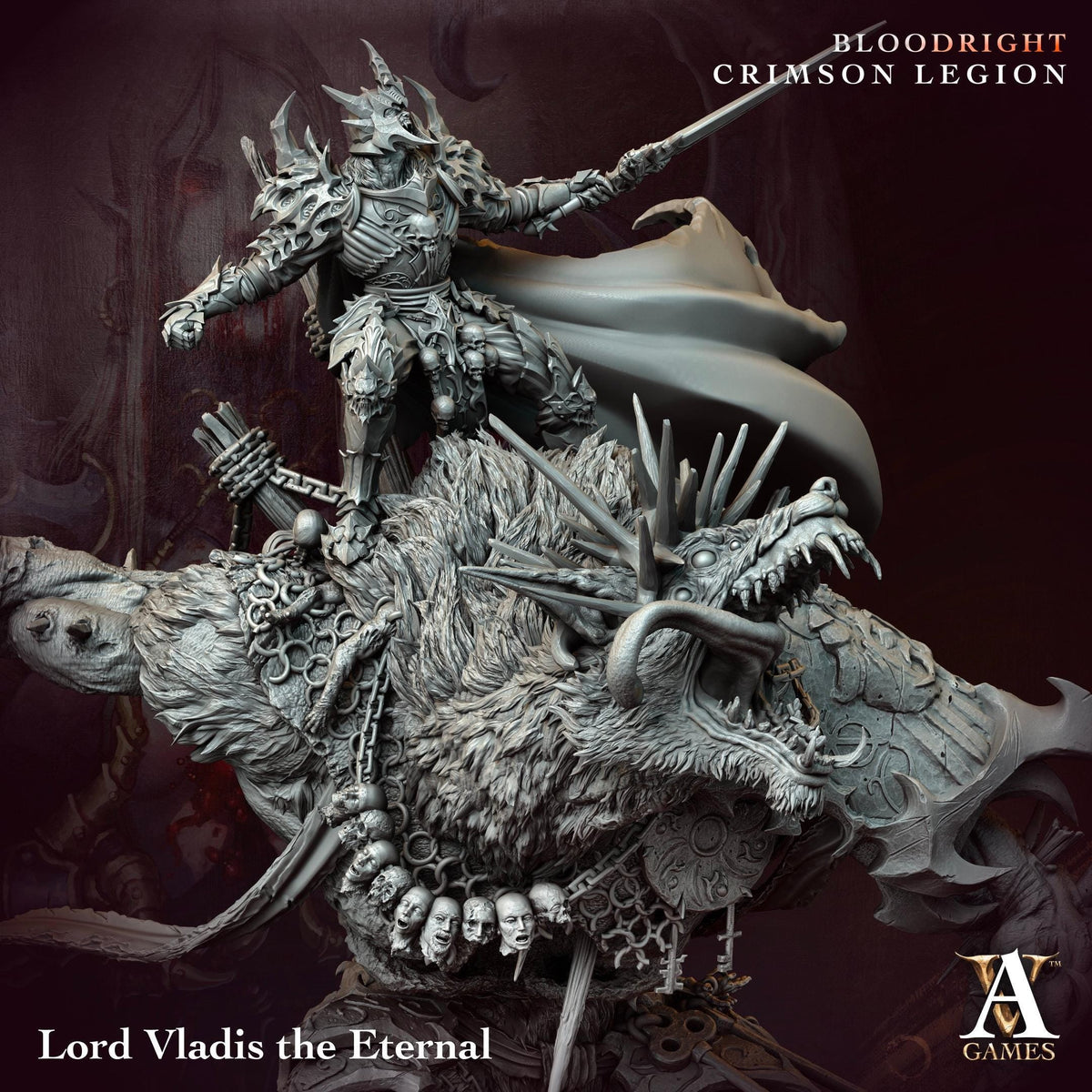 Vladis the Eternal Resin Miniature Figure alternate view 4