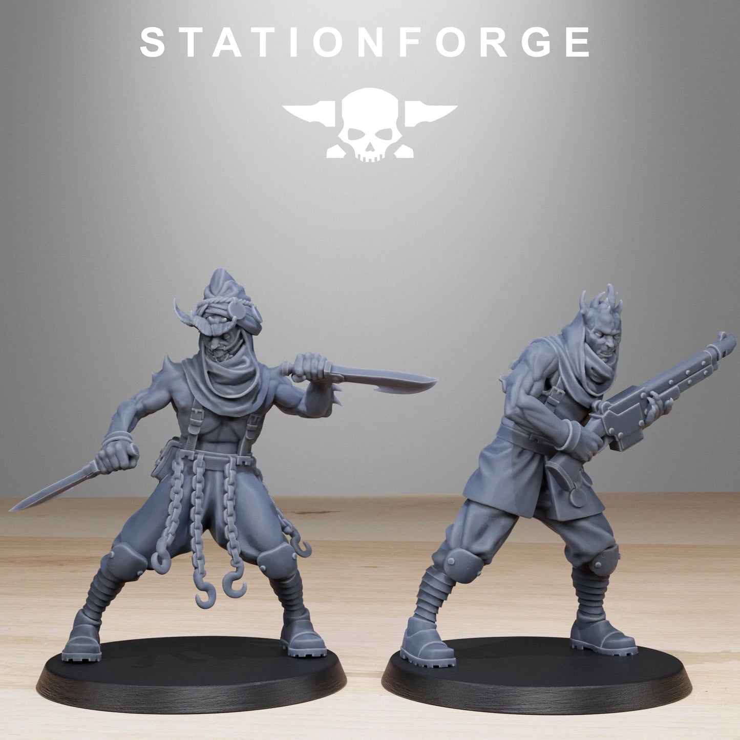 Corrupted Guard Lechers Resin Miniature Figure alternate view 5