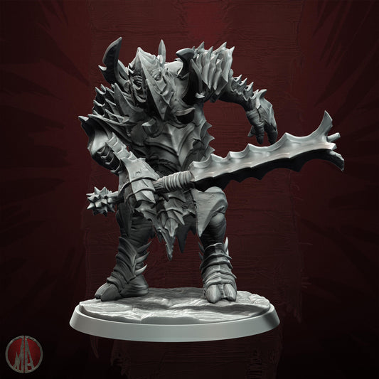 Troll Warlord Resin Boss Miniature alternate view 2