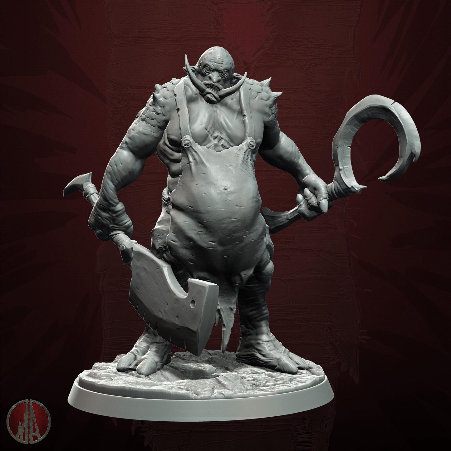 Troll Chef Resin Boss Miniature alternate view 2