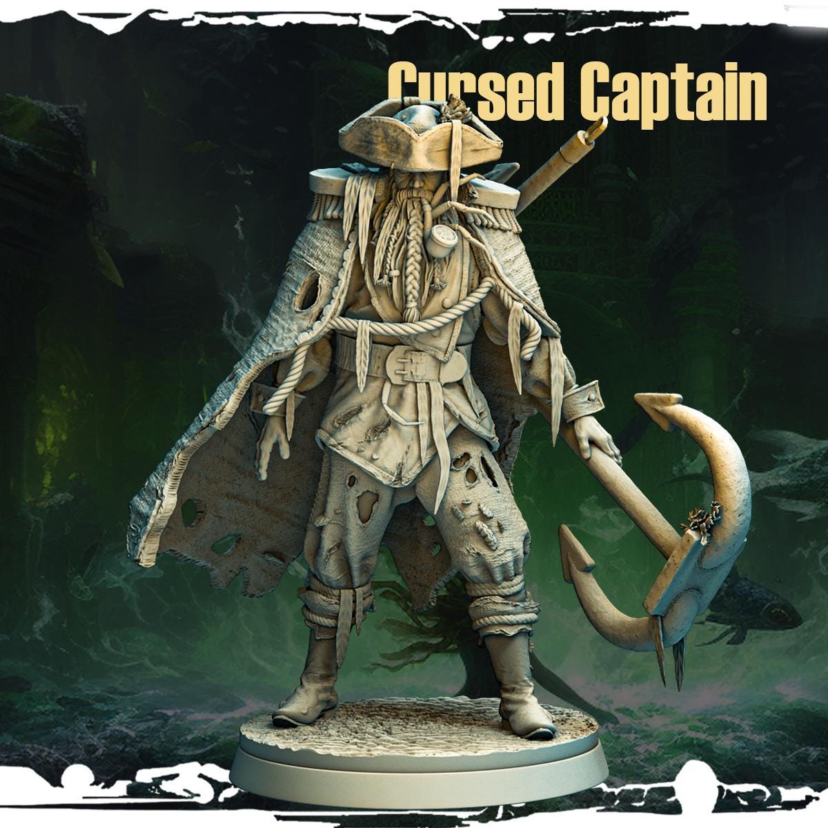 Cursed Captain Resin Miniature Figure product image