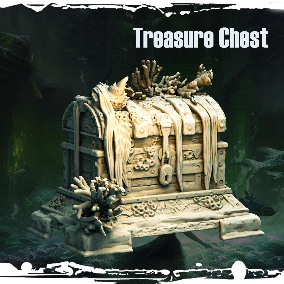 Treasure Chest Resin Miniature Figure product image