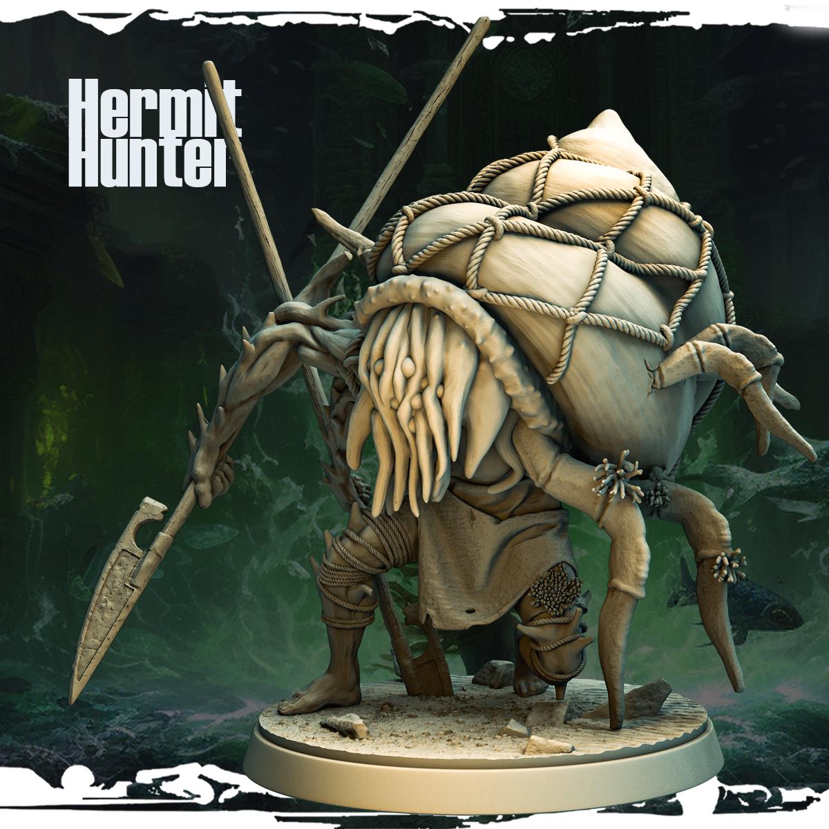 Hermit Hunter Resin Miniature Figure product image