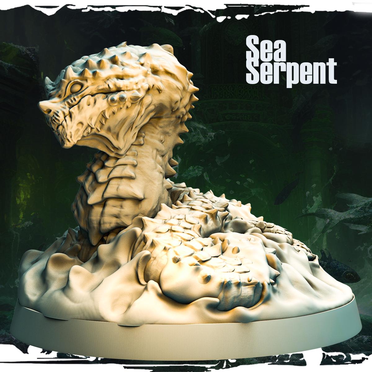 Sea Serpent Resin Boss Miniature product image