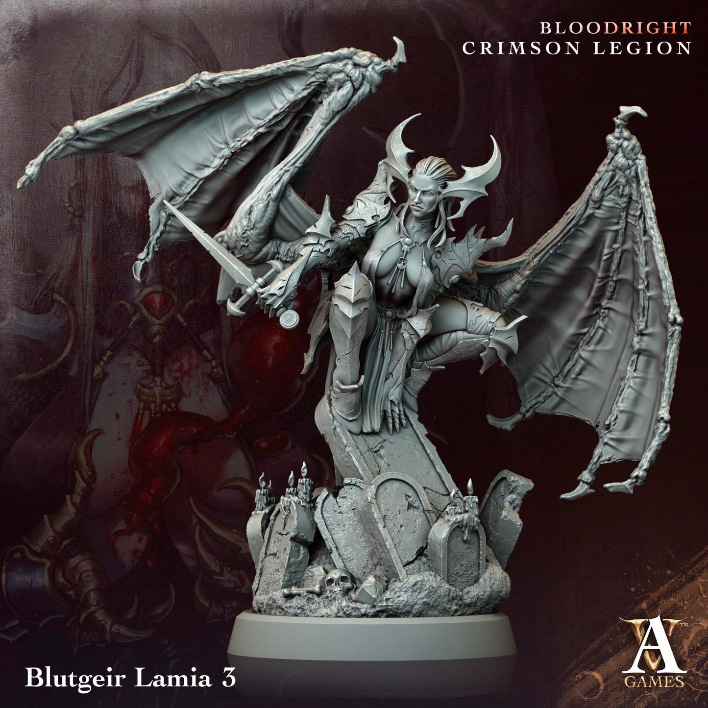 Blutgeir Lamia Resin Miniatures Set alternate view 4