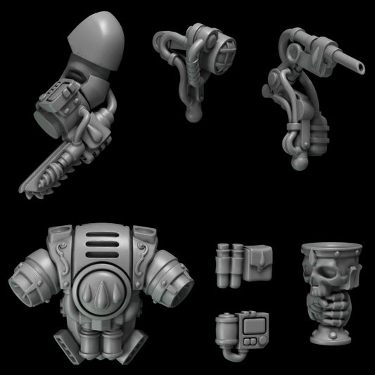 Crimson Lords Medic Upgrade Kit Resin Upgrade Parts alternate view 2
