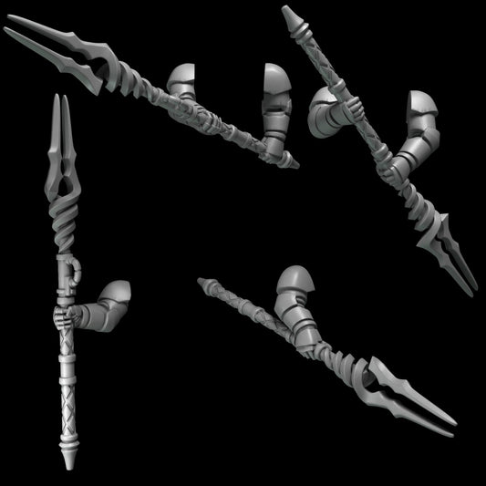 Crimson Lords 2 Handed Spear Set Resin Upgrade Parts alternate view 2