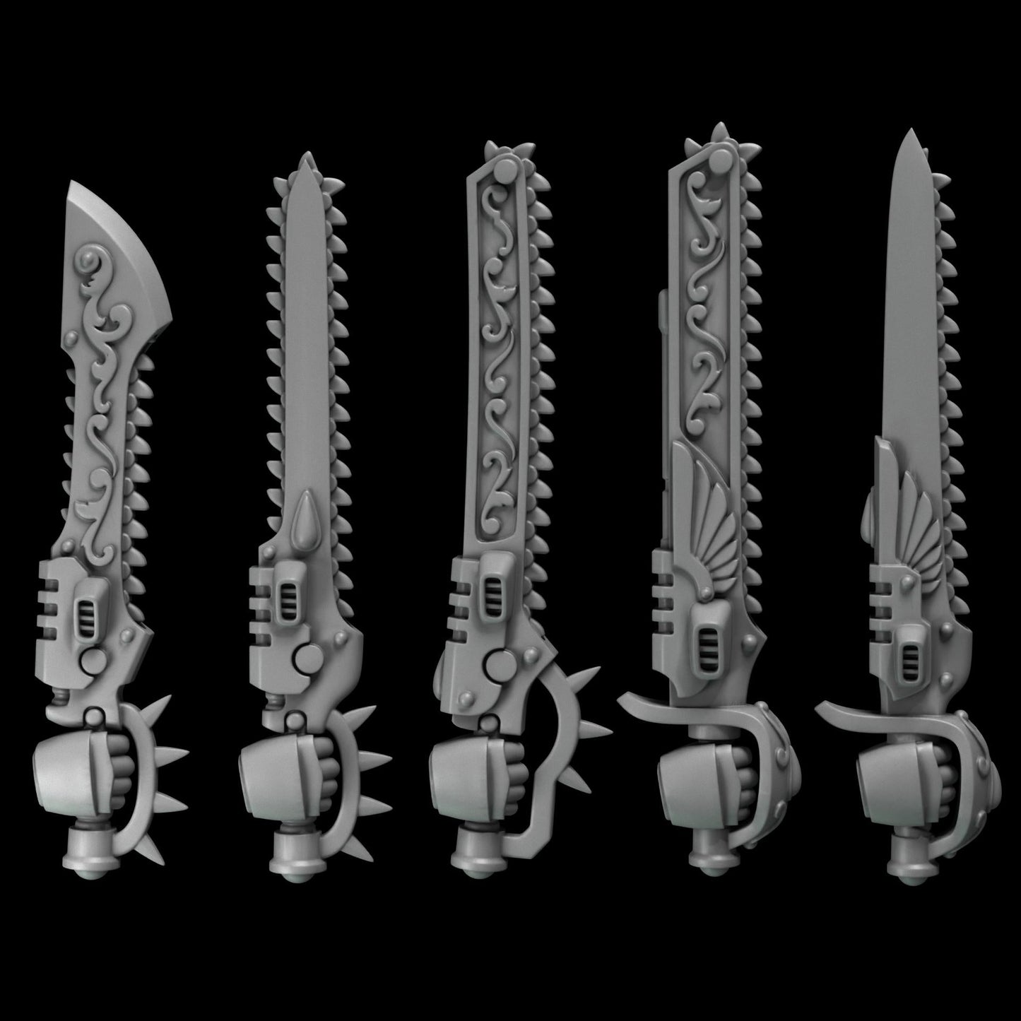 Crimson Wings Chainswords x10 Resin Upgrade Parts product image