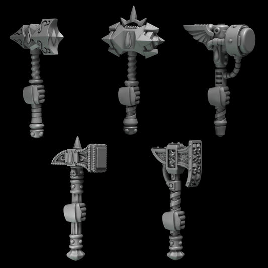 Crimson Lords Hammers x10 Resin Upgrade Parts alternate view 2