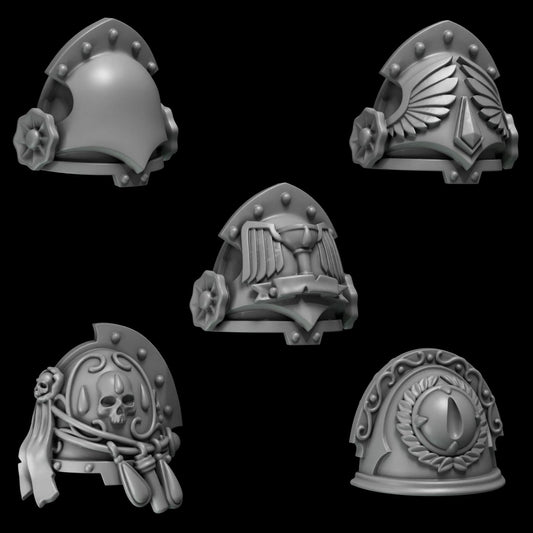Crimson Lords Shoulderpads #4 x10 Resin Upgrade Parts alternate view 2