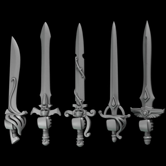 Crimson Lords Swords x10 Resin Upgrade Parts alternate view 2