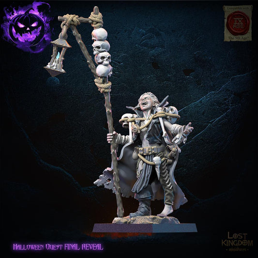 Warlock and Daemon Familiar Resin Miniatures Set alternate view 2