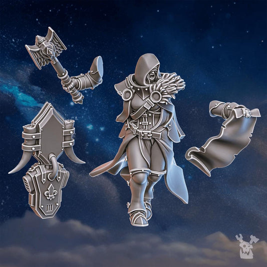Stormpride Sisters Caller Resin Miniature Figure alternate view 2