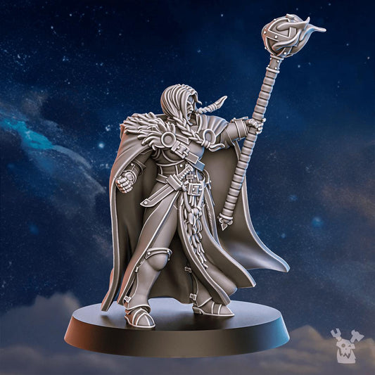 Blackhide Tribe Signalist Resin Miniature Figure alternate view 2