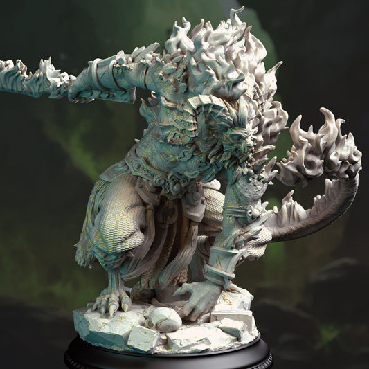 Rakasha Demon Resin Boss Miniature alternate view 2