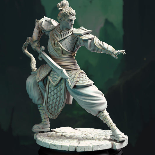 Eastern Yuan-Ti Pureblood Fighter Resin Miniature Figure alternate view 2