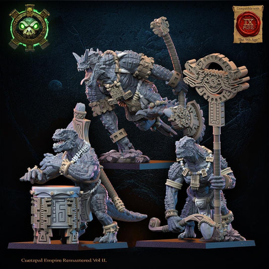 Dragon Elder Command Group Resin Boss Miniature alternate view 2