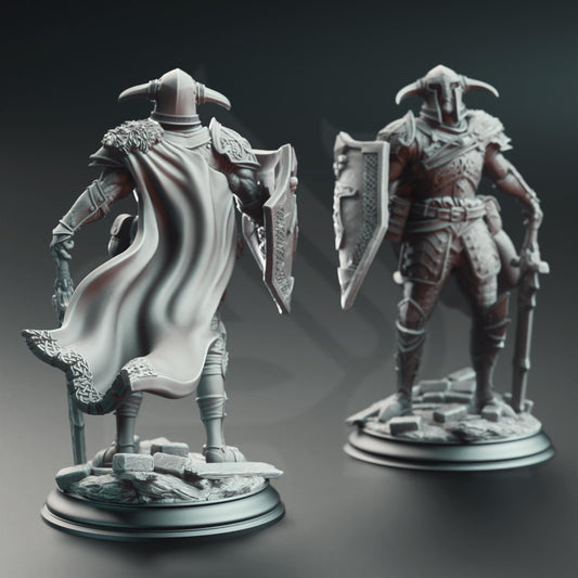 Nordic Paladin of Nature's Wrath Resin Miniature Figure alternate view 2