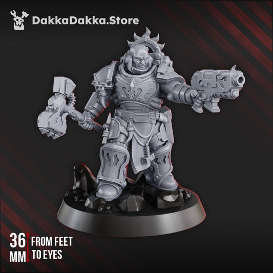 Lieutenant Argus Sauros Resin Miniature Figure alternate view 2