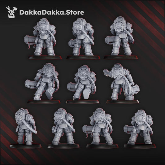 Ignisaurus Clan Pulsarum Squad Resin Miniatures Set alternate view 2