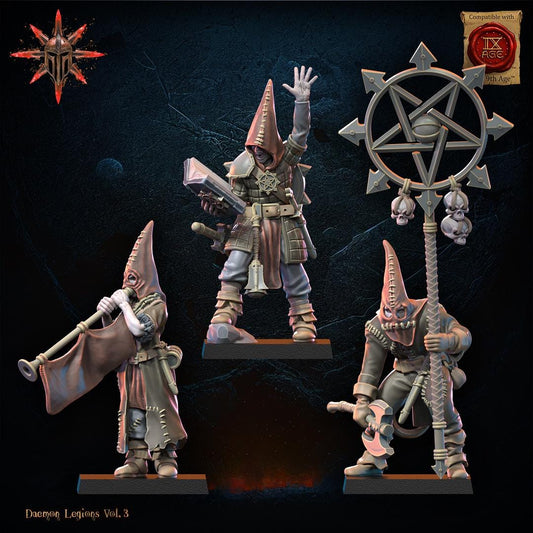 Chaos Cultists Command Group Resin Boss Miniature alternate view 2