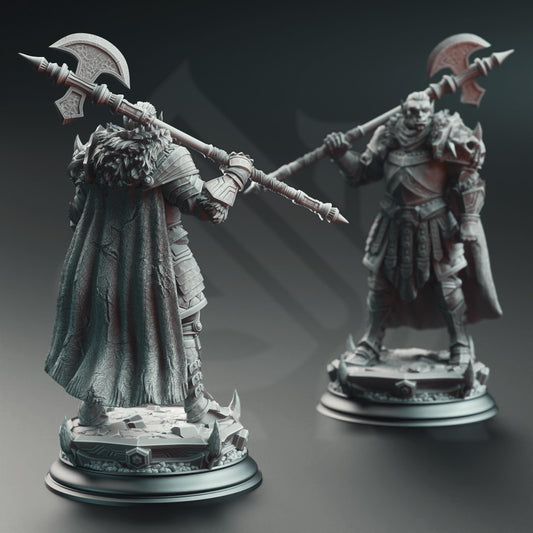 Orc Grimdark Knight Resin Miniature Figure alternate view 2