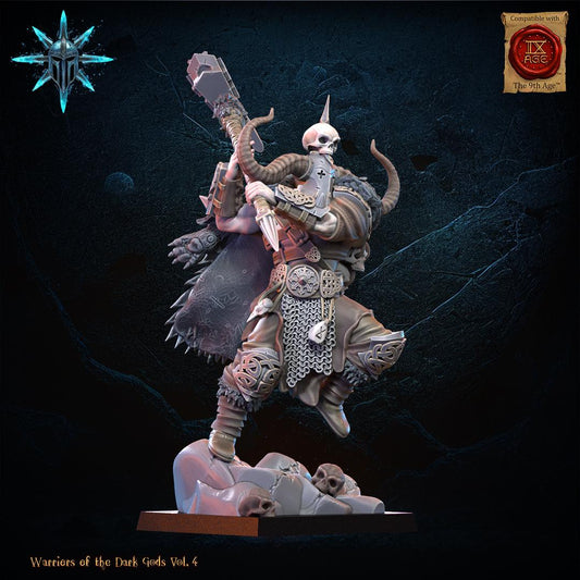 Chaos Barbarian Chief Resin Boss Miniature alternate view 2