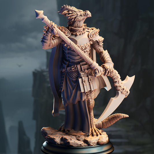Dragonborn Warlock Resin Boss Miniature alternate view 2