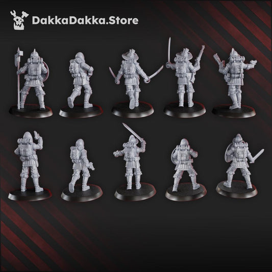 Trench Conquistadors x10 Resin Miniatures Set alternate view 2