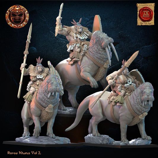 Rora Khan Tusk Riders Resin Boss Miniature alternate view 2
