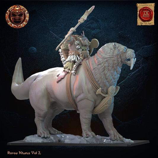 Tusker Ariki on Bunyip Mount Resin Vehicle Miniature alternate view 2