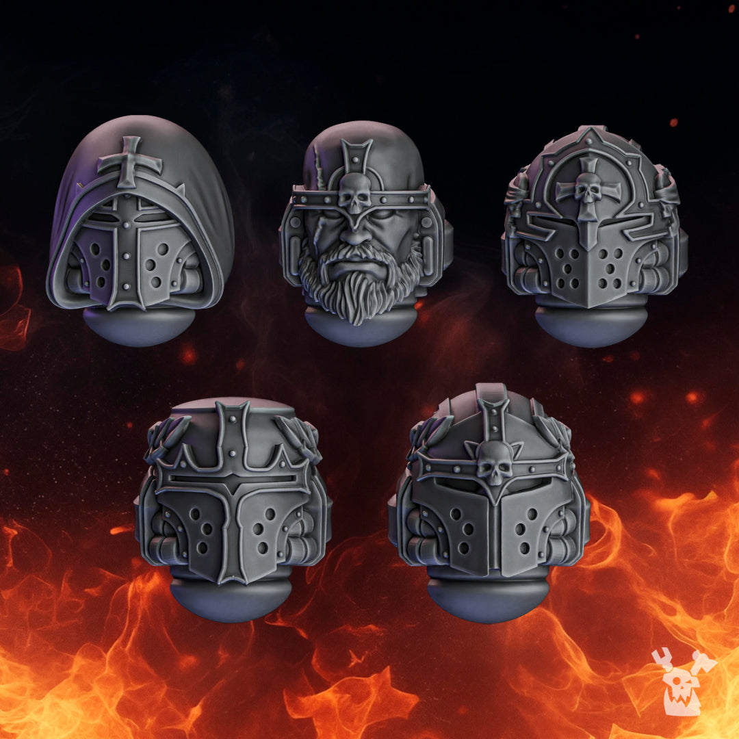 Pactum Aeternum Crusader Heads x10 Resin Upgrade Parts product image