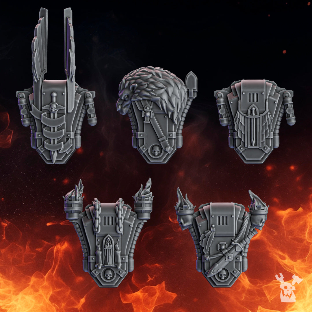 Pactum Aeternum Knight Backpacks x10 Resin Upgrade Parts product image