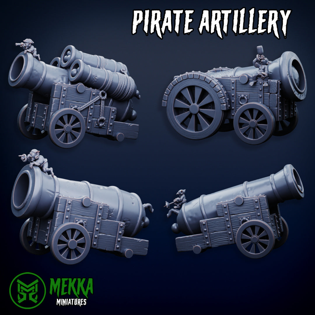 Ork Pirate Artillery x4 Resin Vehicle Miniatures alternate view 2