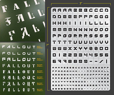 Pochoir aérographe Sci-Fi Lettering 003