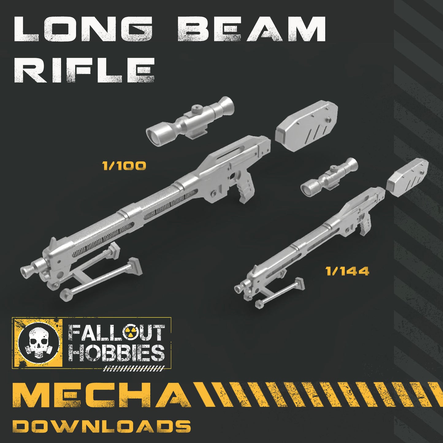 Téléchargement de fichiers STL 3D pour fusil à faisceau long