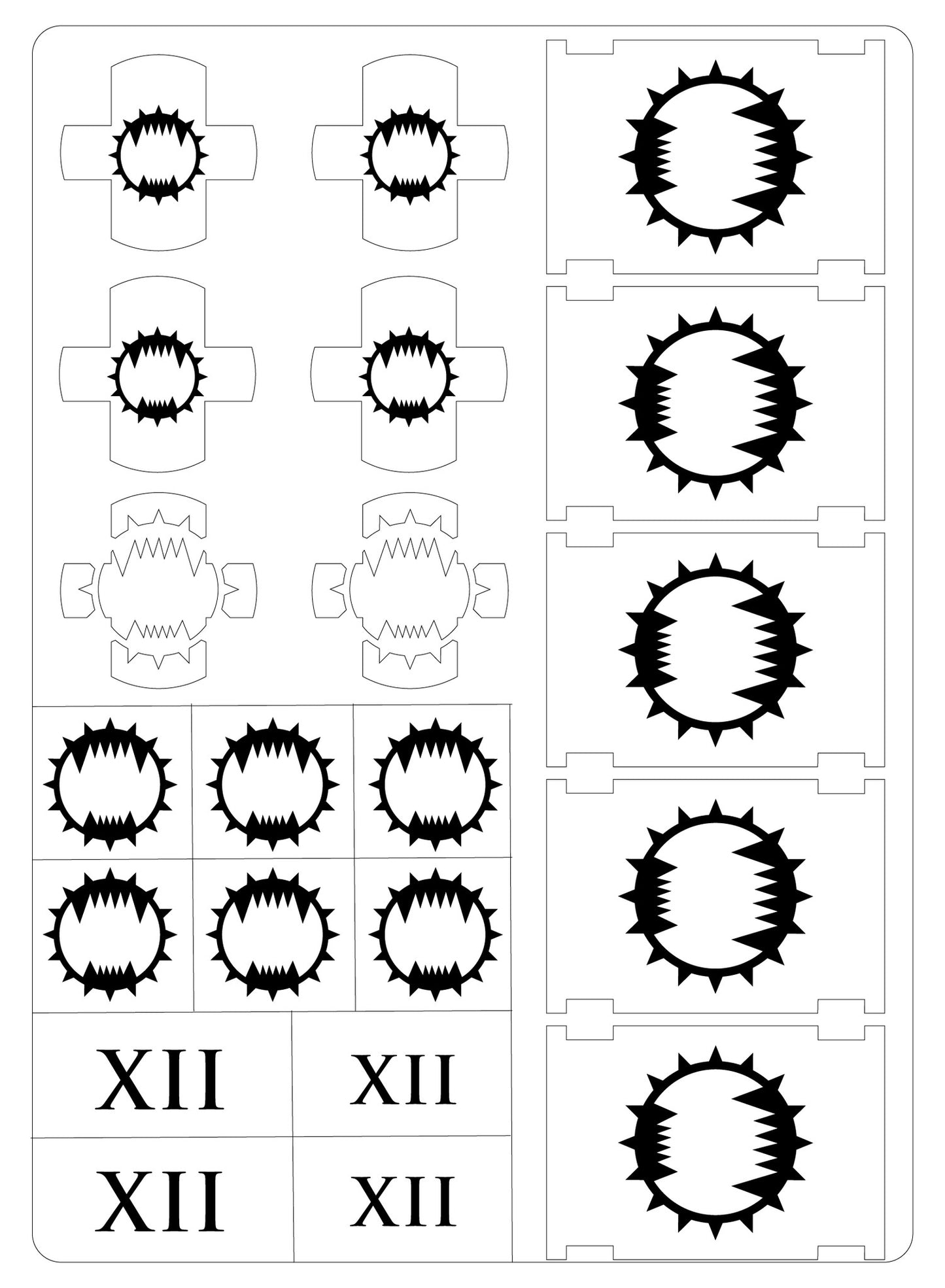 LTD-17 Airbrush Schablone