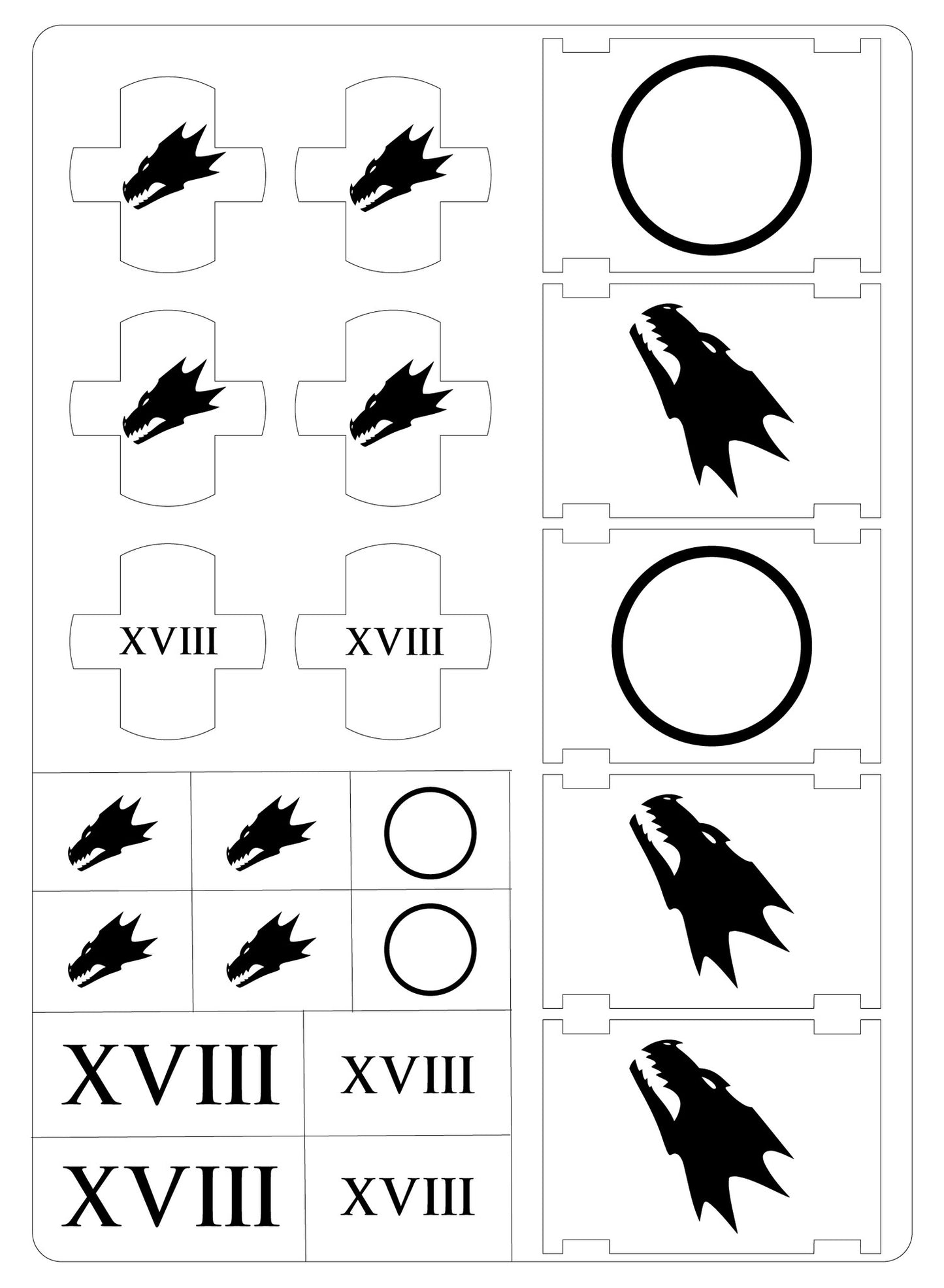 LTD-18 Airbrush-Schablone