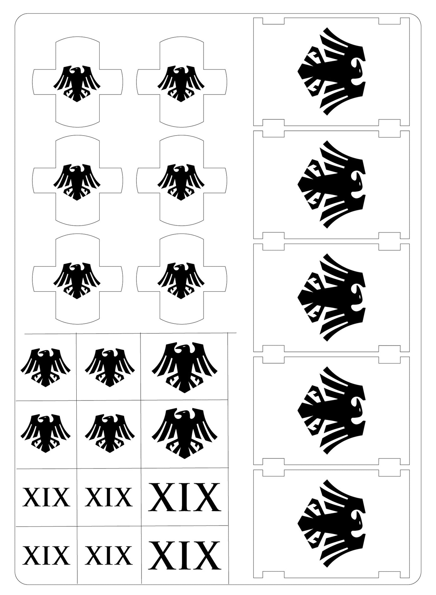 LTD-21 Airbrush Schablone