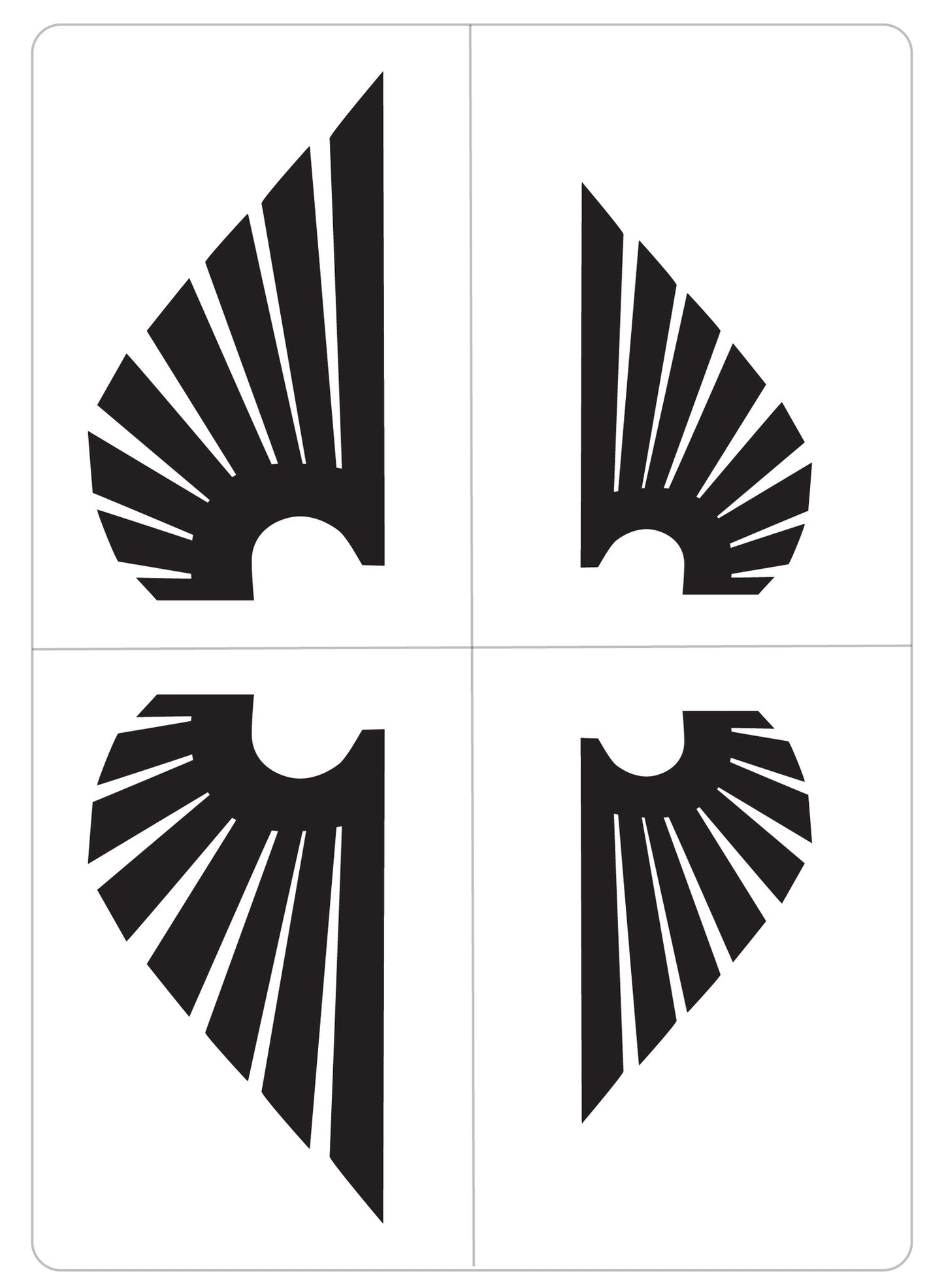 LTD-23 Airbrush Schablone