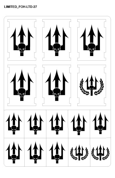 LTD-27 Airbrush Schablone