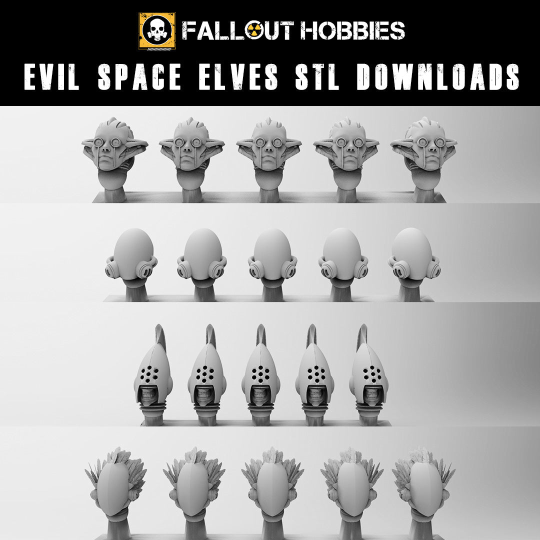 EVIL SPACE ELVES STL