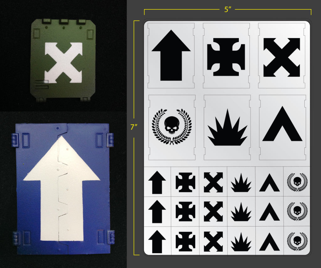 Vinyl Stencils - Terrain/Vehicle