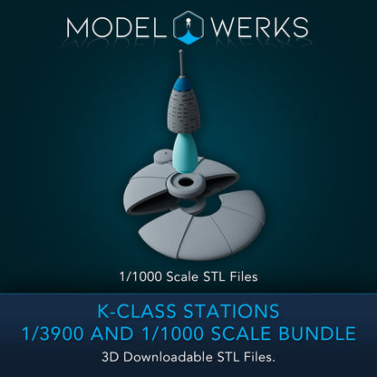 K-Class Stations 1/3900 and 1/1000 Scale STL Bundle