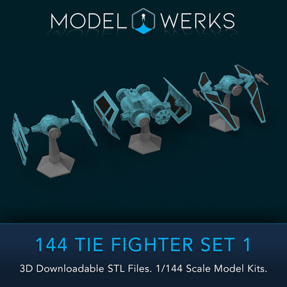 1/144 Tie Set 1 STL File Download