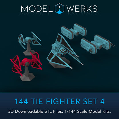1/144 Tie Set 4 STL File Download