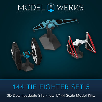 1/144 Tie Set 5 STL File Download